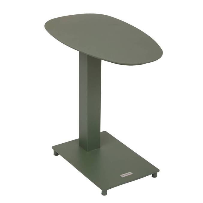 Table d'appoint de jardin ovale VENUZIA Vert laurier 50 x 30 x 50 cm - Aluminium traité époxy3795