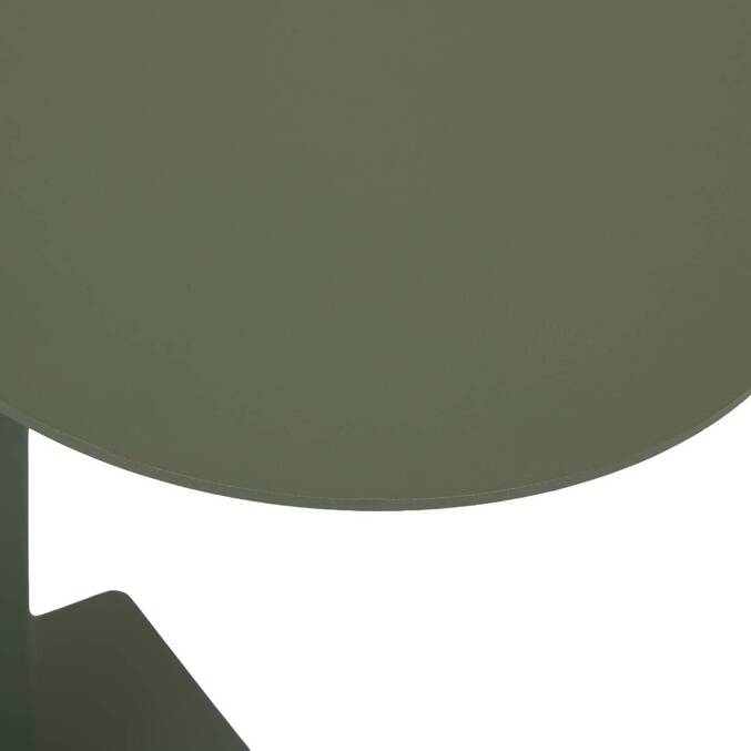 Table d'appoint de jardin ovale VENUZIA Vert laurier 50 x 30 x 50 cm - Aluminium traité époxy3795