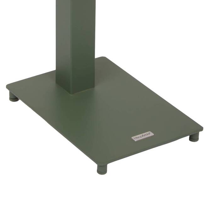 Table d'appoint de jardin ovale VENUZIA Vert laurier 50 x 30 x 50 cm - Aluminium traité époxy3795