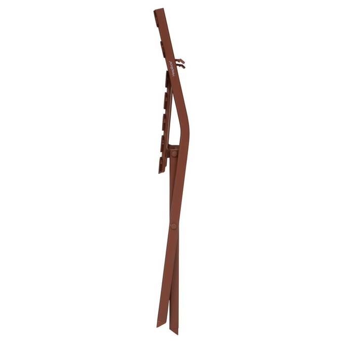 Chaise de jardin pliante GREENSBORO Acajou Acier traité époxy, Traitement anti-rouille renforcé3878