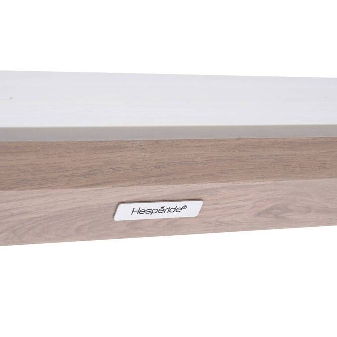 Table de jardin rectangulaire NELORA Beige ficelle / Honey 8 places - Aluminium traité époxy, Pierre frittée3846