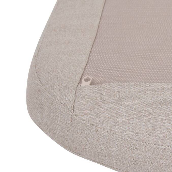 Fauteuil de jardin NELORA Miel / Honey Aluminium traité époxy, Polyester recyclé Miel / Honey