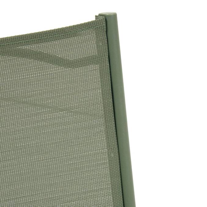 Lot de 4 chaises de jardin pliante MODULA Vert laurier Acier traité époxy, Texaline Laurier