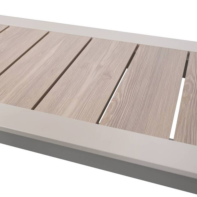 Table de jardin ÉVASION Beige Lin 2 places - Aluminium traité époxy3757