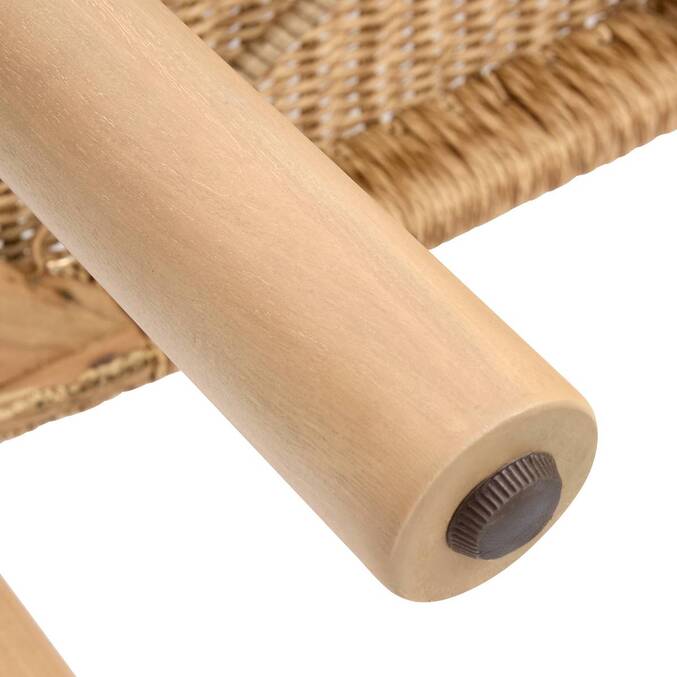 Banc de jardin WOOKY Beige 2 places - Eucalyptus certifié FSC®13