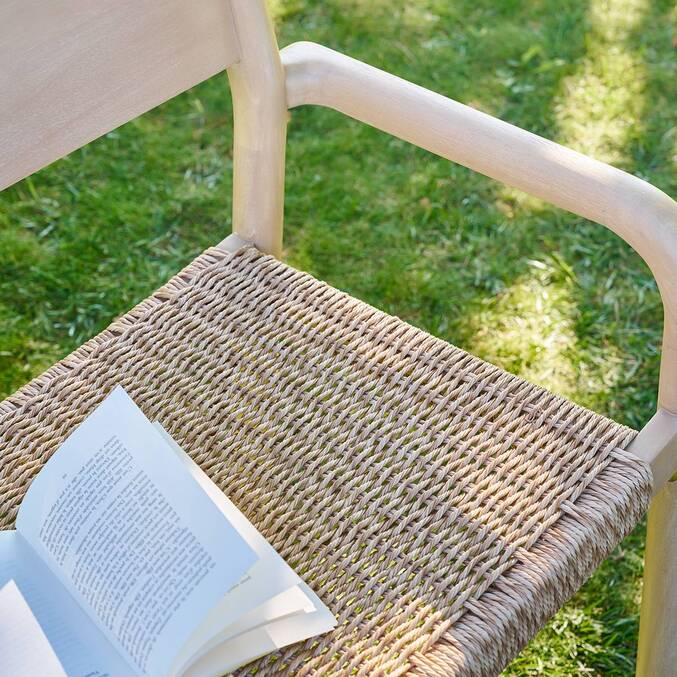 Banc de jardin WOOKY Beige 2 places - Eucalyptus certifié FSC®13