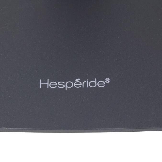 Table de jardin carré ALEGORIA Graphite 2 places - Acier traité époxy, Traitement anti-rouille renforcé3500