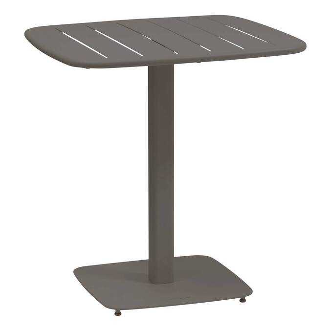 Table de jardin carré ALEGORIA Café 2 places - Acier, Traitement anti-rouille renforcé3443