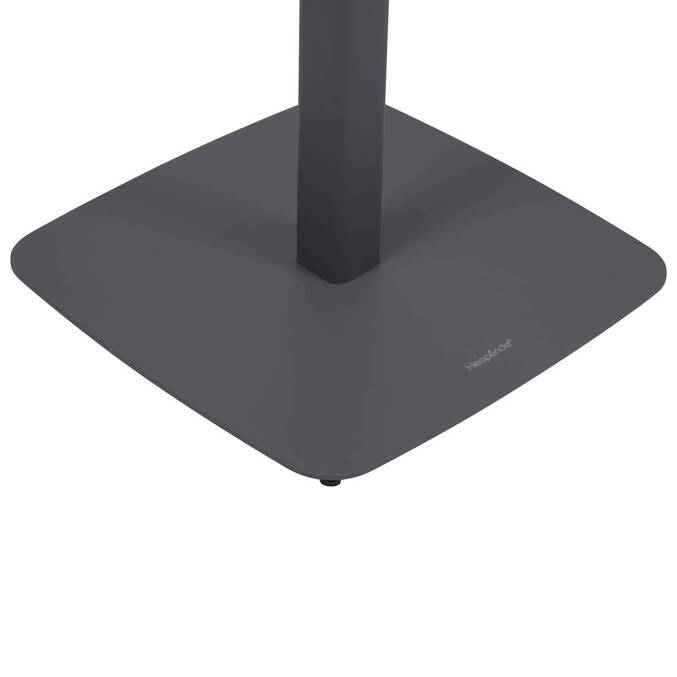 Table haute de jardin carré ALEGORIA Graphite 2 places - Acier traité époxy, Traitement anti-rouille renforcé Graphite