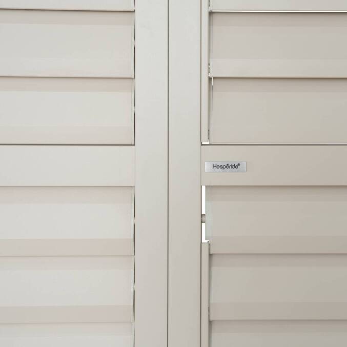 Persienne coulissante EVORA Argile Pour EVORA Côté 4 m - 2,4 x 3,7 m - Aluminium traité époxy3704