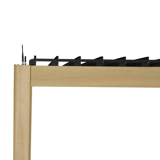 Pergola électrique bioclimatique EVORA Honey 4 x 3 m - Structure et lames doubles en aluminium3848
