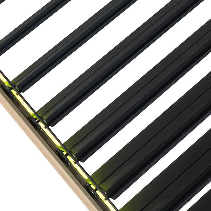 Pergola électrique bioclimatique EVORA Honey 4 x 3 m - Structure et lames doubles en aluminium3848
