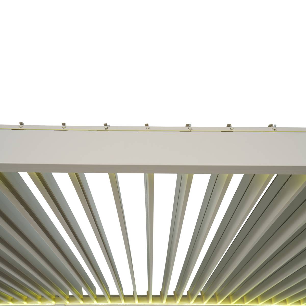 Pergola bioclimatique électrique EVORA Argile 6 x 3 m - Structure et lames doubles en aluminium Argile