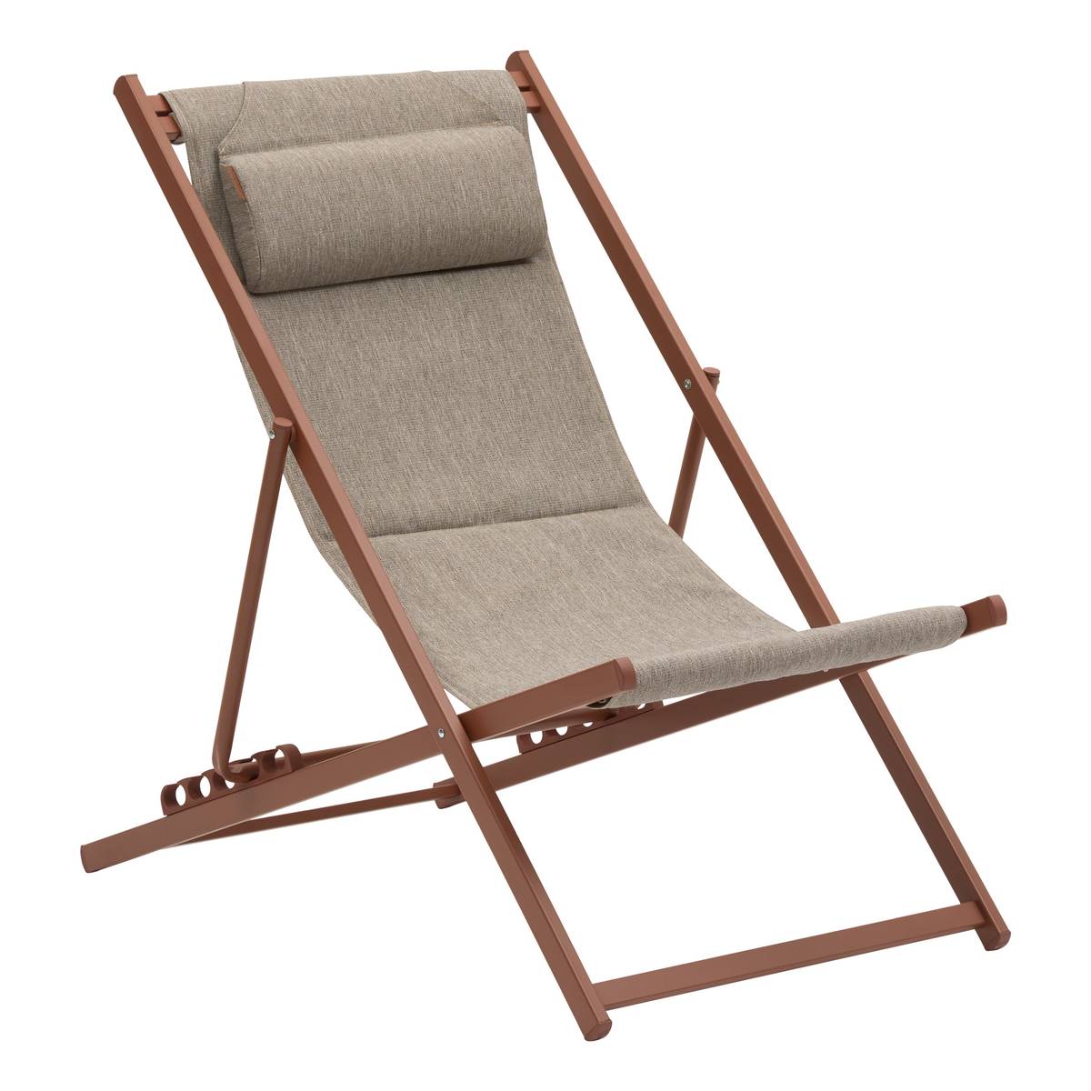 Chilienne de jardin LUNIVIA Acajou 5 positions Acajou