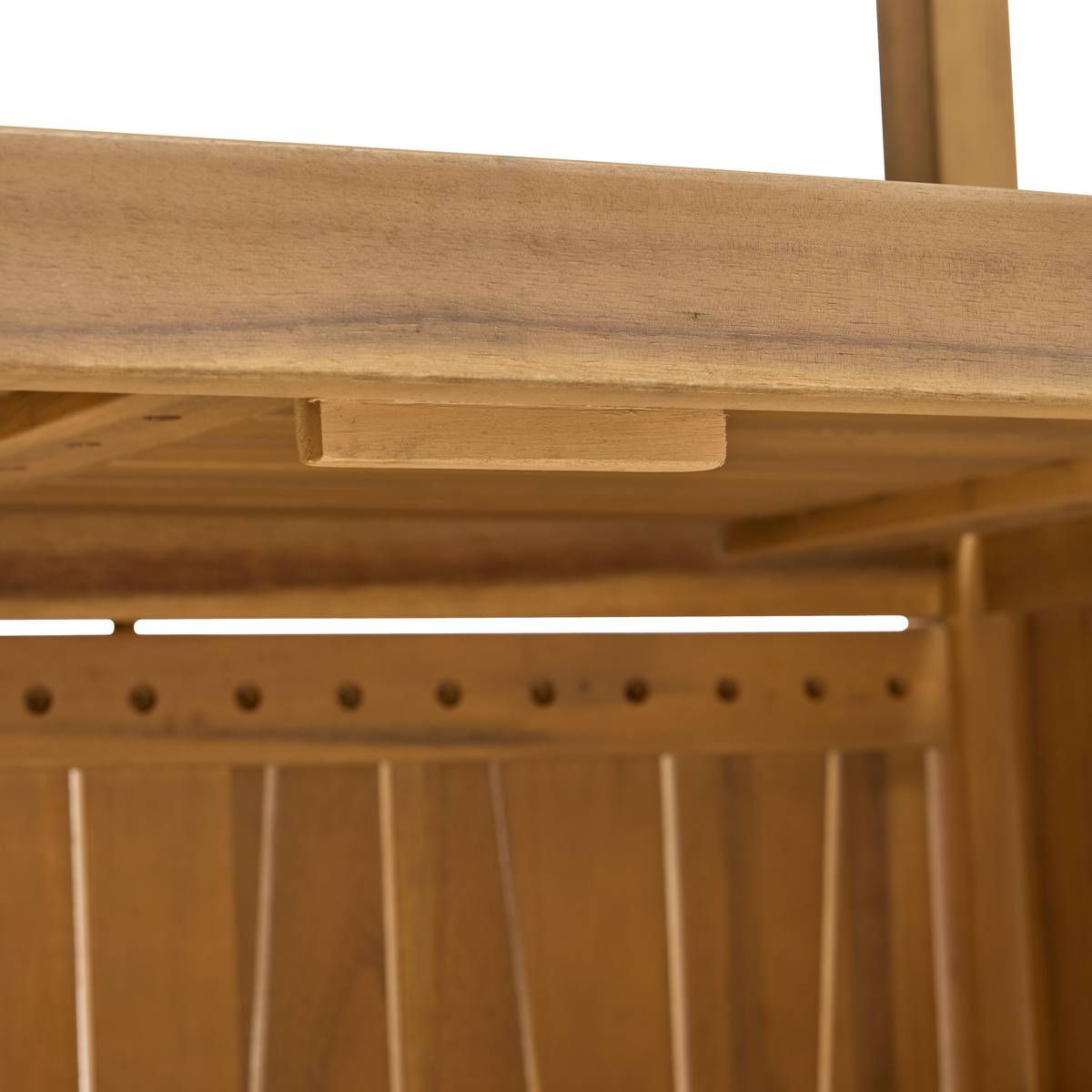 Module pour cuisine d'été LODGIA Beige 87 x 86 x 50 cm - Acier, Aluminium, Acacia certifié FSC® Acacia