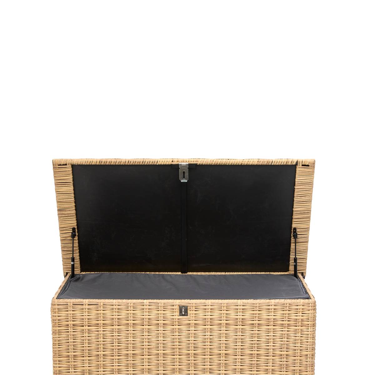 Coffre de rangement BAYANA Savana 300L - Acier, Résine tressée synthétique Savana