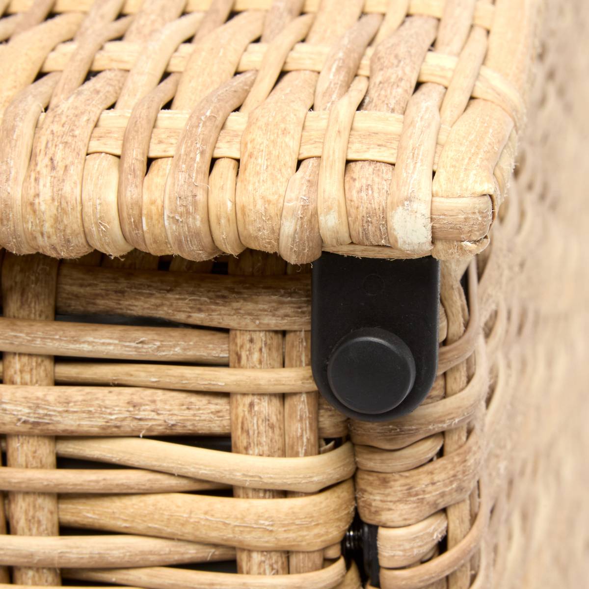 Coffre de rangement BAYANA Savana 300L - Acier, Résine tressée synthétique Savana