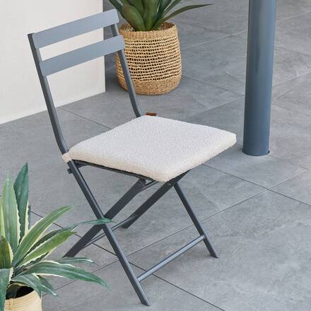Galette de chaise SOLFIA Blé 40 x 40 cm - Polyester