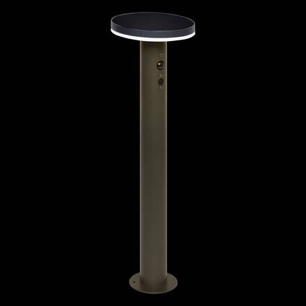 Potelet d'extérieur solaire DETEKT Graphite D.15,5 cm - Aluminium