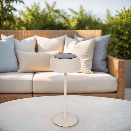 Lampe solaire BOLTY Argile H.30 cm - Aluminium