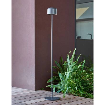 Lampadaire solaire BOLTY Graphite D. 21 cm - Aluminium