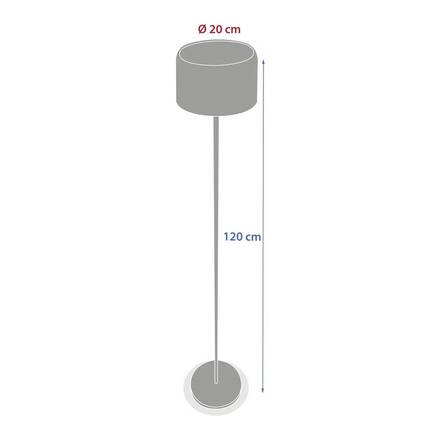 Lampadaire solaire BOLTY Graphite D. 21 cm - Aluminium