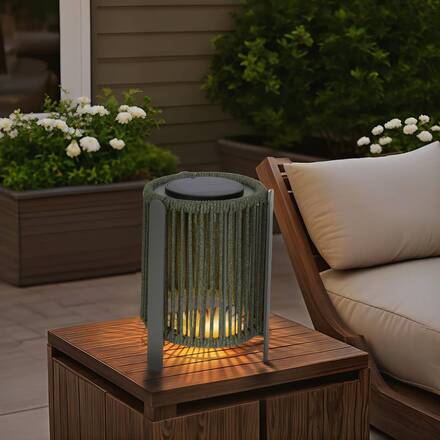 Luminaire d'extérieur LINY Gris D. 22,5 cm - Aluminium, Coton