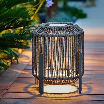 Luminaire d'extérieur LINY Gris D. 35 cm - Aluminium, Coton