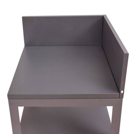 Module d'angle pour cuisine d'été OXYANA Graphite 110 x 60 x 60 cm - Acier galvanisé, Traitement antirouille renforcé