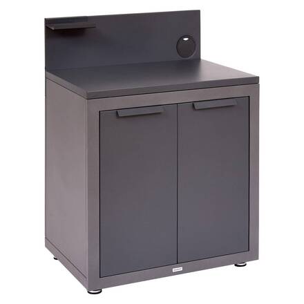 Module pour cuisine d'été OXYANA Graphite 110 x 80 x 60 cm - Acier galvanisé, Traitement antirouille renforcé