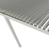 Pergola bioclimatique électrique EVORA Argile 6 x 3 m - Structure et lames doubles en aluminium Argile