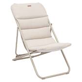 Chilienne de jardin pliable NILLIA Lin / Argile 4 positions Lin / Argile
