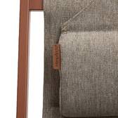 Chilienne de jardin LUNIVIA Acajou 5 positions Acajou