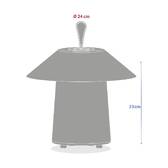 Luminaire d'extérieur MOVY Argile D. 24 cm - Aluminium Argile