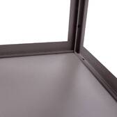 Module d'angle pour cuisine d'été OXYANA Graphite 110 x 60 x 60 cm - Acier galvanisé, Traitement antirouille renforcé Graphite