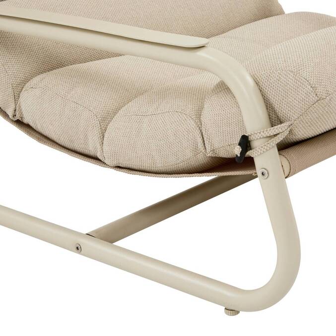 Fauteuil de jardin CELESTAM Argile Acier traité époxy, Traitement anti-rouille renforcé, Texaline3704
