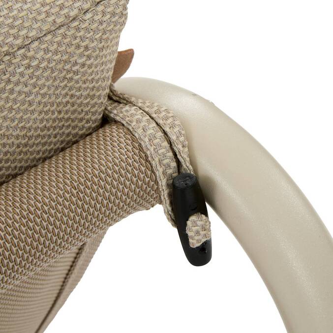 Fauteuil de jardin CELESTAM Argile Acier traité époxy, Traitement anti-rouille renforcé, Texaline3704