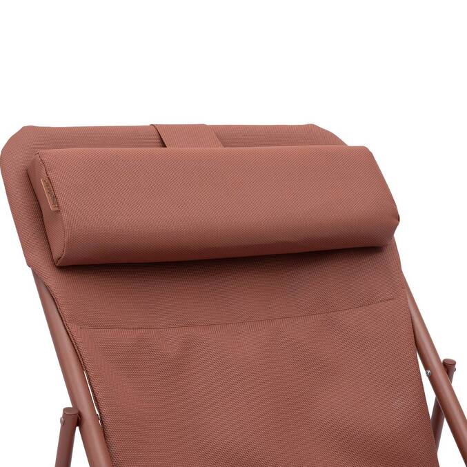 Chilienne de jardin empilable pliable MIRAEL Acajou 4 positions3878