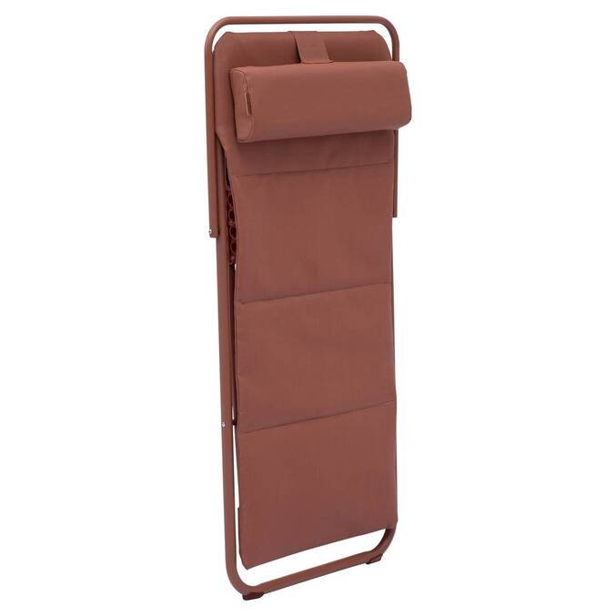 Chilienne de jardin empilable pliable MIRAEL Acajou 4 positions3878