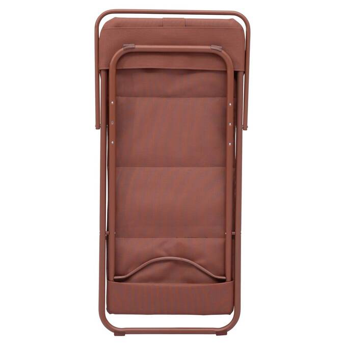 Chilienne de jardin empilable pliable MIRAEL Acajou 4 positions3878