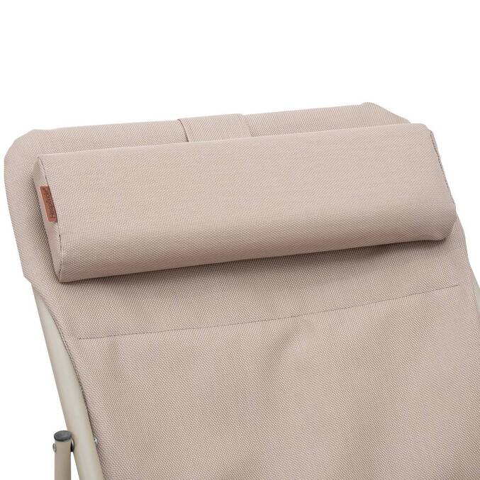 Chilienne de jardin empilable pliable MIRAEL Lin / Argile 4 positions3757