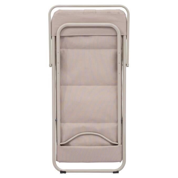 Chilienne de jardin empilable pliable MIRAEL Lin / Argile 4 positions3757
