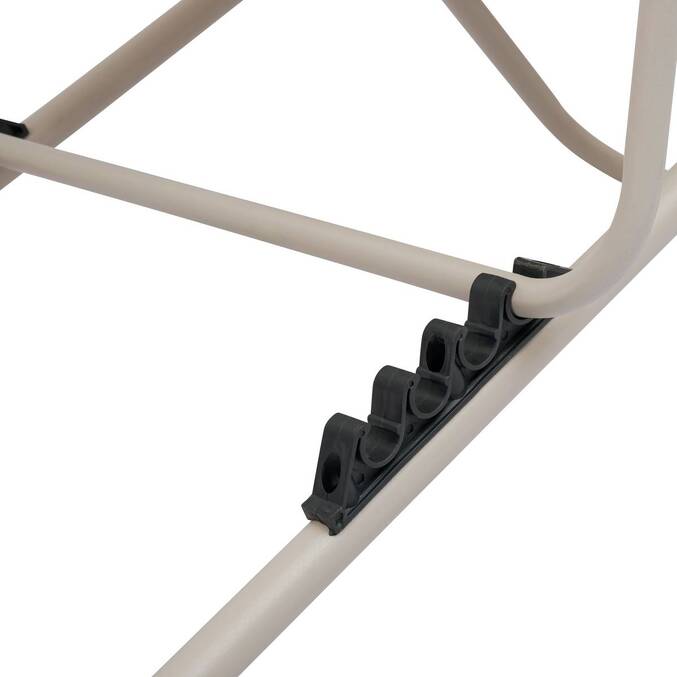Chilienne de jardin empilable pliable MIRAEL Lin / Argile 4 positions3757
