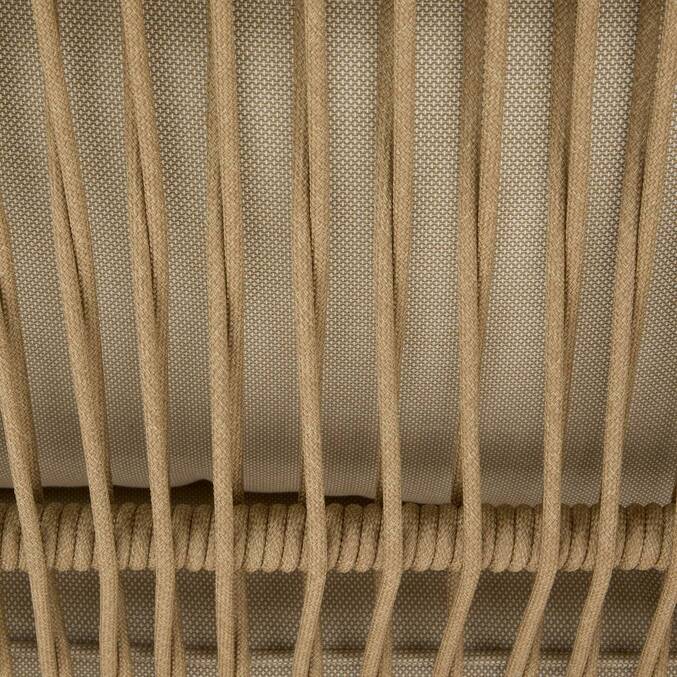 Canapé de jardin ORISSA Taupe 2 places - Polyester, Acier Taupe