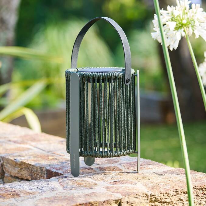 Luminaire d'extérieur LINY Gris D. 22,5 cm - Aluminium, Coton Laurier