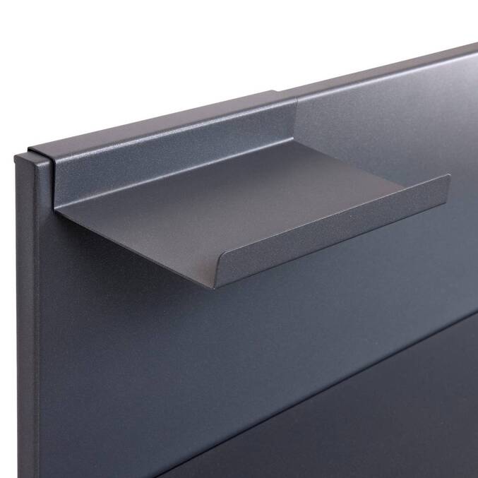Module pour cuisine d'été OXYANA Graphite 110 x 80 x 60 cm - Acier galvanisé, Traitement antirouille renforcé Graphite