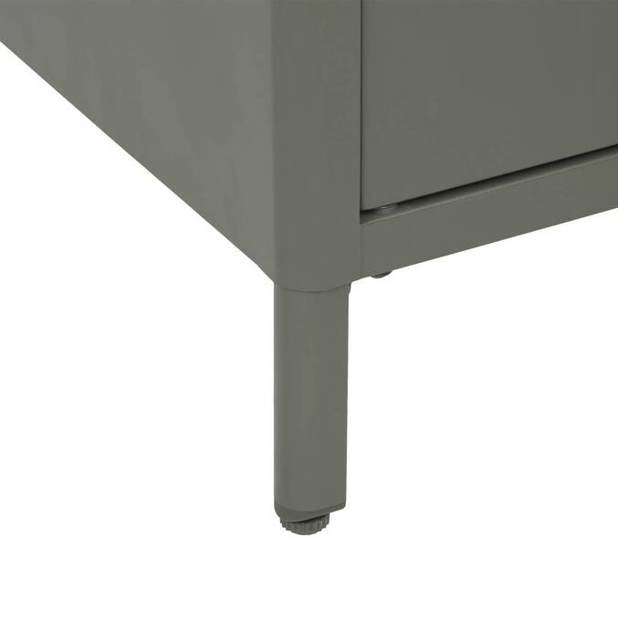 Buffet de jardin IRONIA Vert Laurier 90 x 45 x 86 cm - Acier galvanisé, Traitement antirouille renforcé3795