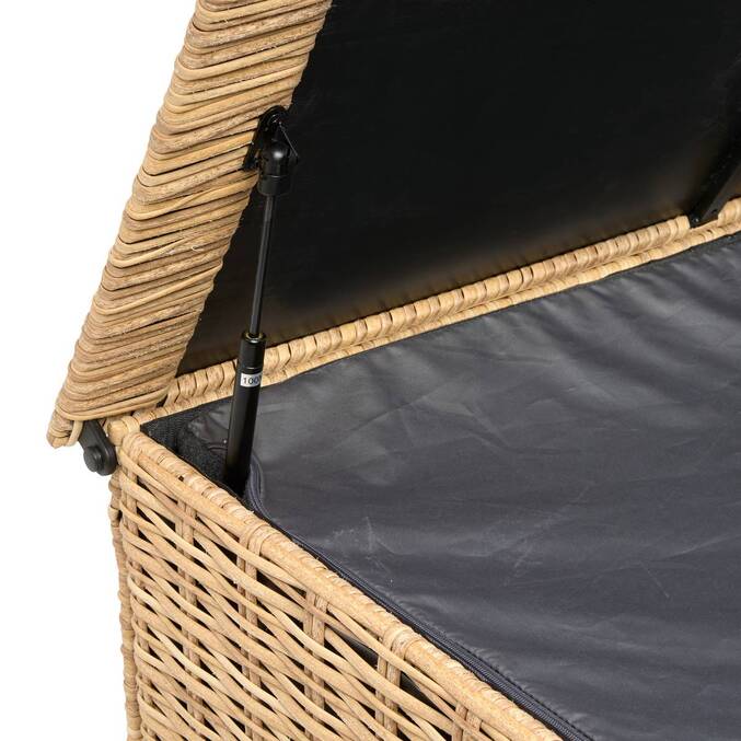Coffre de rangement BAYANA Savana 300L - Acier, Résine tressée synthétique Savana