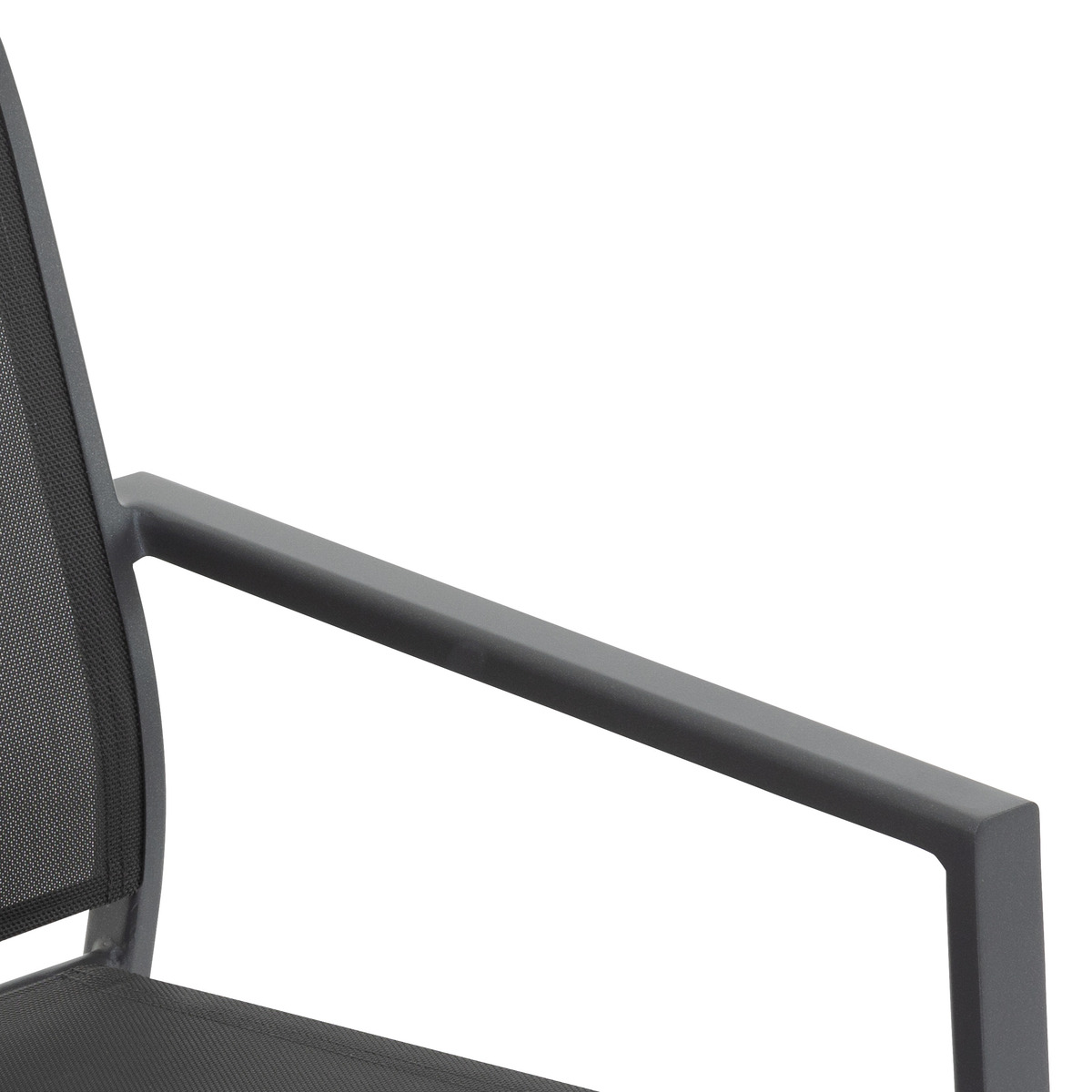 Ensemble table de jardin extensible EVASION  + 12 fauteuils ESSENTIA Miel & Graphite 12 places - Aluminium traité époxy Honey / Graphite