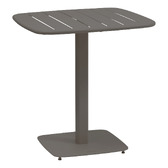 Ensemble table de jardin carrée + 2 chaises ALEGORIA Café 2 places - Acier, Traitement anti-rouille renforcé Café